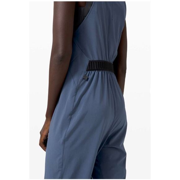 Lululemon Vindur Jumpsuit One Piece Pant Lab Ink Blue Womens 4 New - Picture 3 of 16